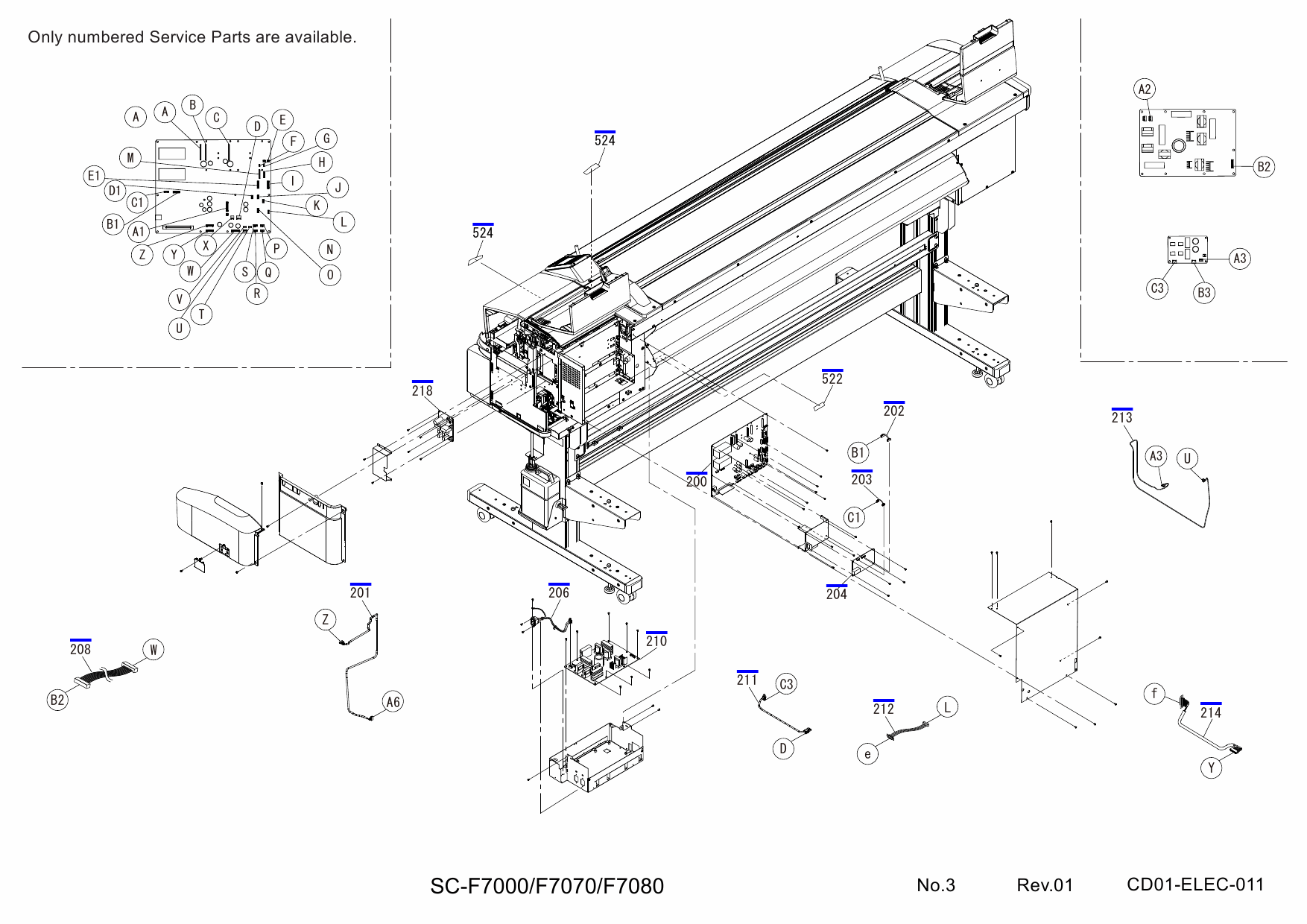 EPSON SureColor F7000 F7070 F7080 Parts Manual-5